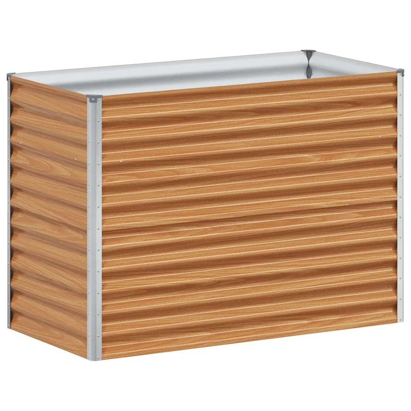 Arriate Elevado Marrón Claro 98 X 50 X 68 Cm Acero Galvanizado