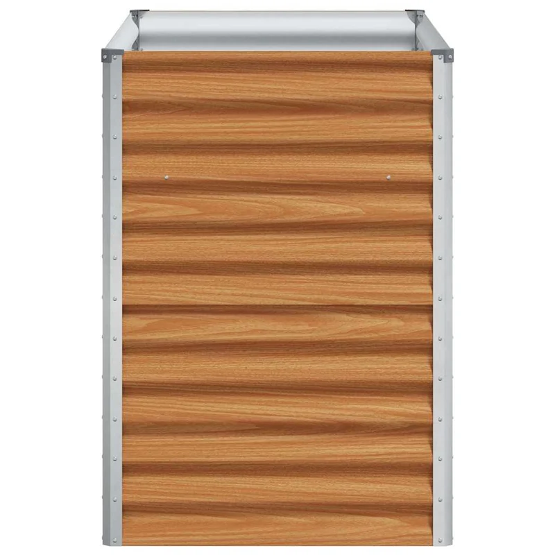 Arriate Elevado Marrón Claro 98 X 50 X 68 Cm Acero Galvanizado