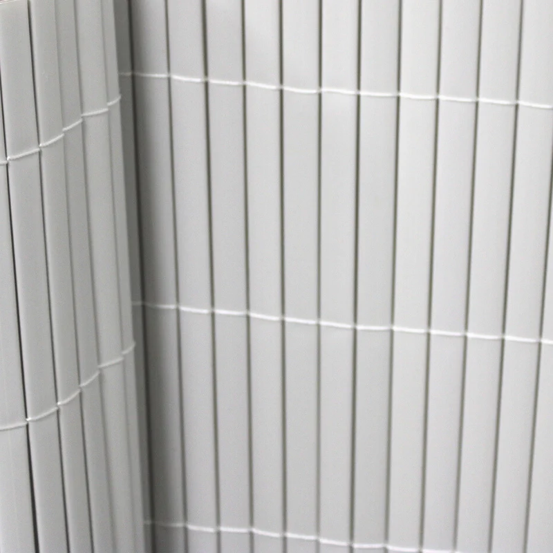 Cañizo Pvc Doble Cara| 1,5x3 M| Color Blanco| Lamas 11 Mm| Composición 100% Pvc| Bridas Sujeción Incluidas