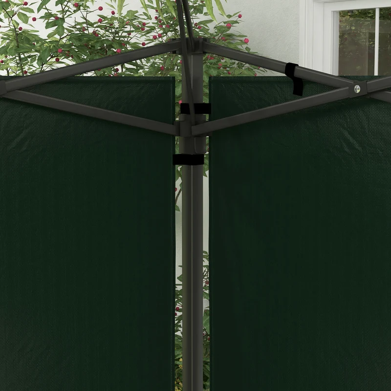 Outsunny Paredes Laterales Para Carpa 3x3 M Y 3x6 M 293x193 Cm Verde Oscuro