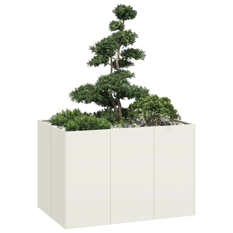 Jardinera Acero Blanco 120x80x80 Cm