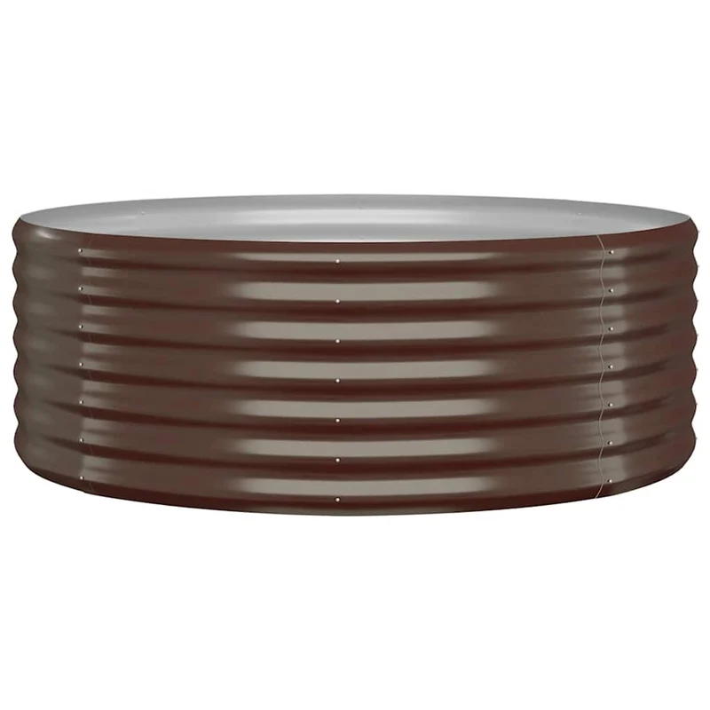 Jardinera Arriate Acero Galvanizado Marrón 100x100x36cm