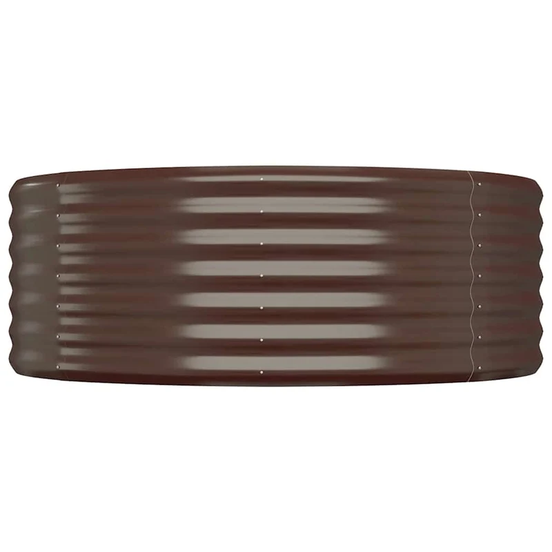 Jardinera Arriate Acero Galvanizado Marrón 100x100x36cm