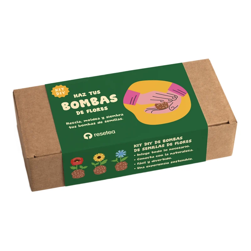 Kit Diy Bombas De Semillas De Flores – Haz Tus Propias Bombas De Flores - Resetea