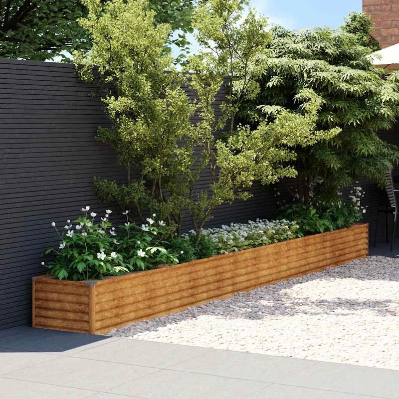 Jardinera Elevada 482x50x36 Cm Acero Corten