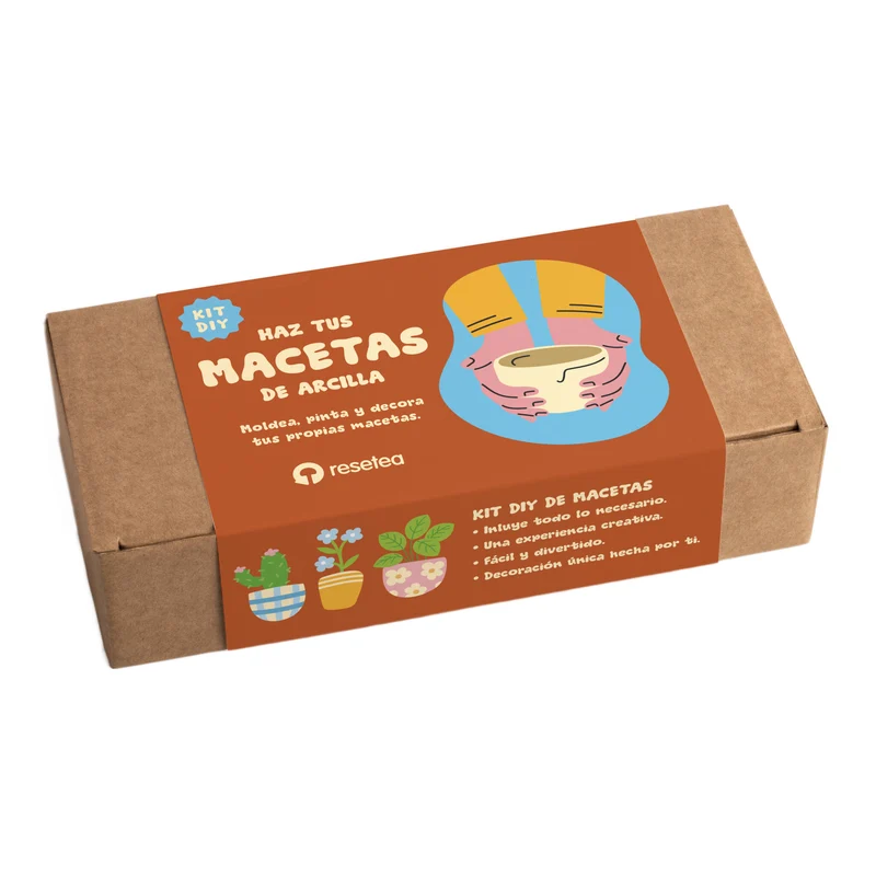 Kit Diy Macetas De Arcilla – Haz Tus Propias Macetas Artesanales En Casa - Resetea