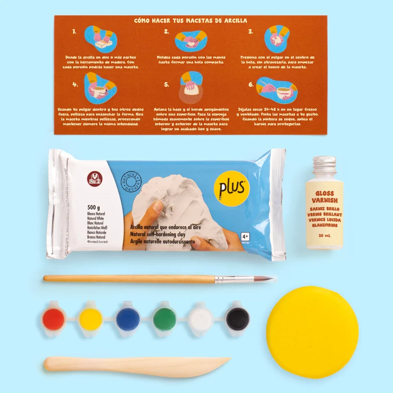 Kit Diy Macetas De Arcilla – Haz Tus Propias Macetas Artesanales En Casa - Resetea