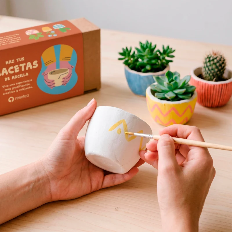 Kit Diy Macetas De Arcilla – Haz Tus Propias Macetas Artesanales En Casa - Resetea