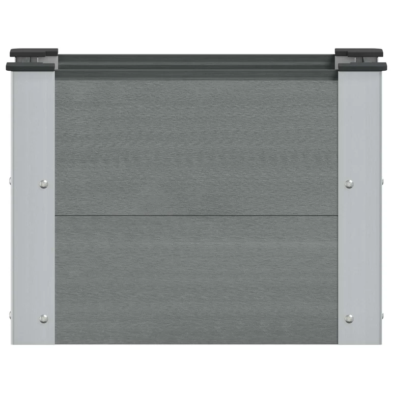 Arriate Elevado Gris 50 X 30 X 36 Cm Wpc Y Aluminio
