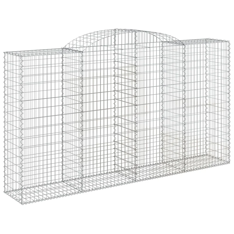 Cestas Gaviones 10 Uds Forma De Arco Hierro 300x50x160/180 Cm