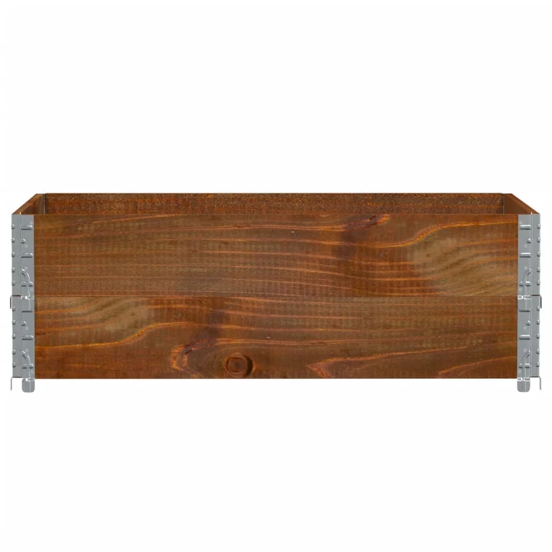 Jardinera De Madera Maciza De Pino Marrón 120x80 Cm