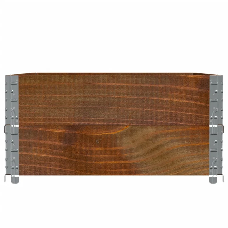 Jardinera De Madera Maciza De Pino Marrón 120x80 Cm