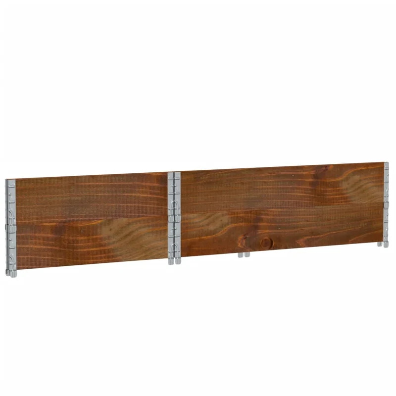 Jardinera De Madera Maciza De Pino Marrón 120x80 Cm