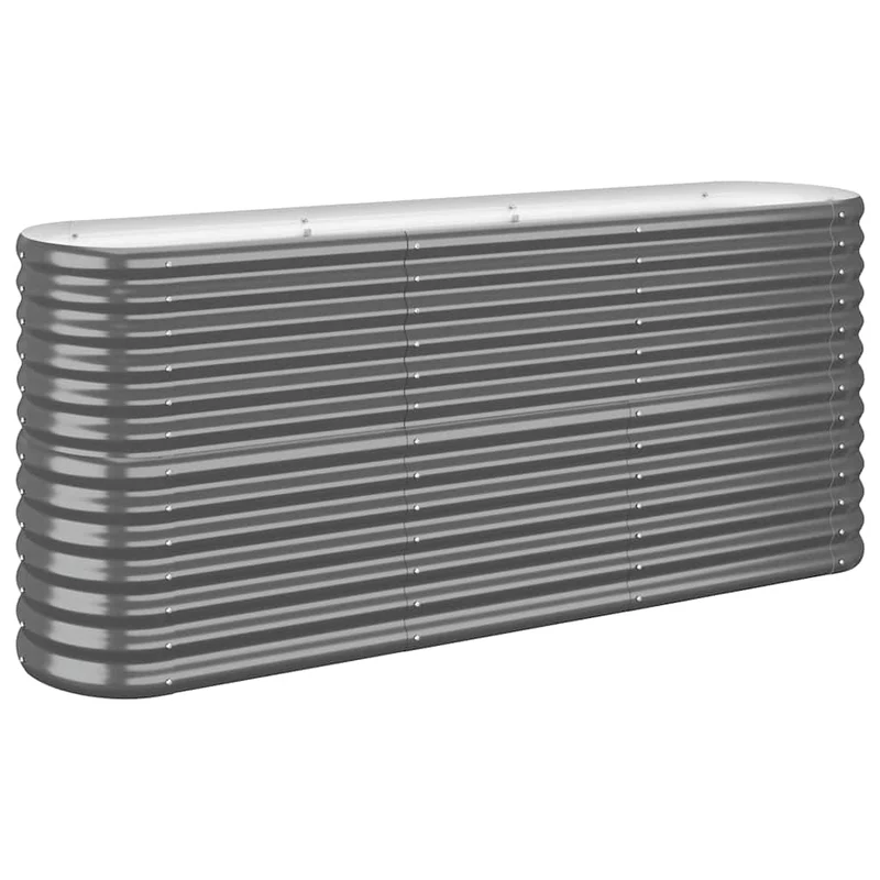 Jardinera Arriate Acero Galvanizado Antracita 152x40x68 Cm