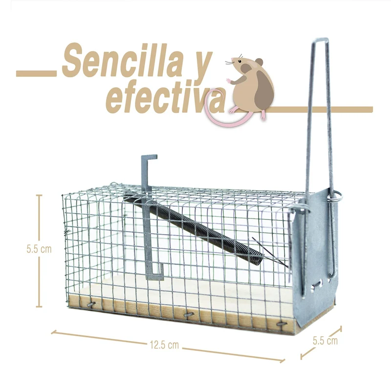 Finca Casarejo Trampa Para Ratones - Pack 2 Uds - Atrapa Los Roedores Sin Sufrir - Incluye Hamelin, Atrayente Natural D