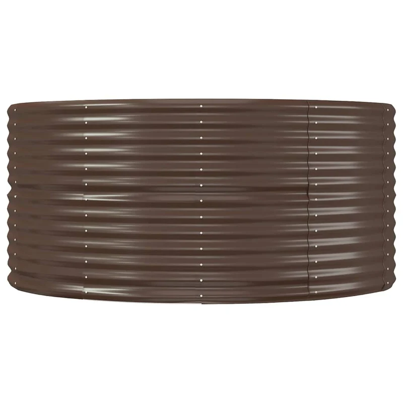 Jardinera Arriate Acero Galvanizado Marrón 212x140x68cm