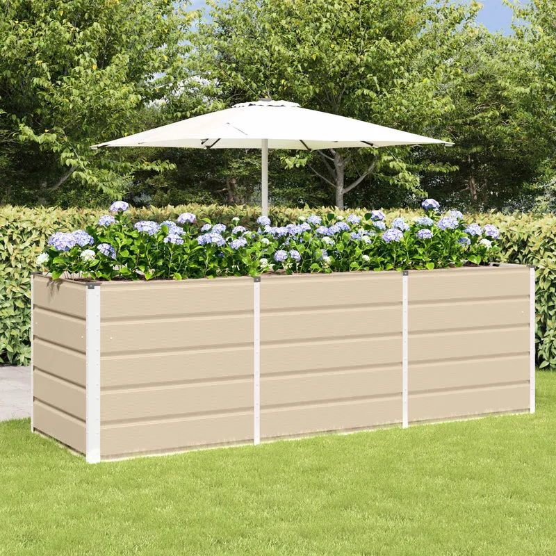 Jardinera Marfil 240 X 80 X 75 Cm Acero