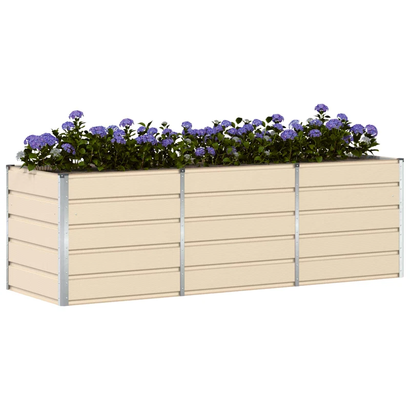 Jardinera Marfil 240 X 80 X 75 Cm Acero