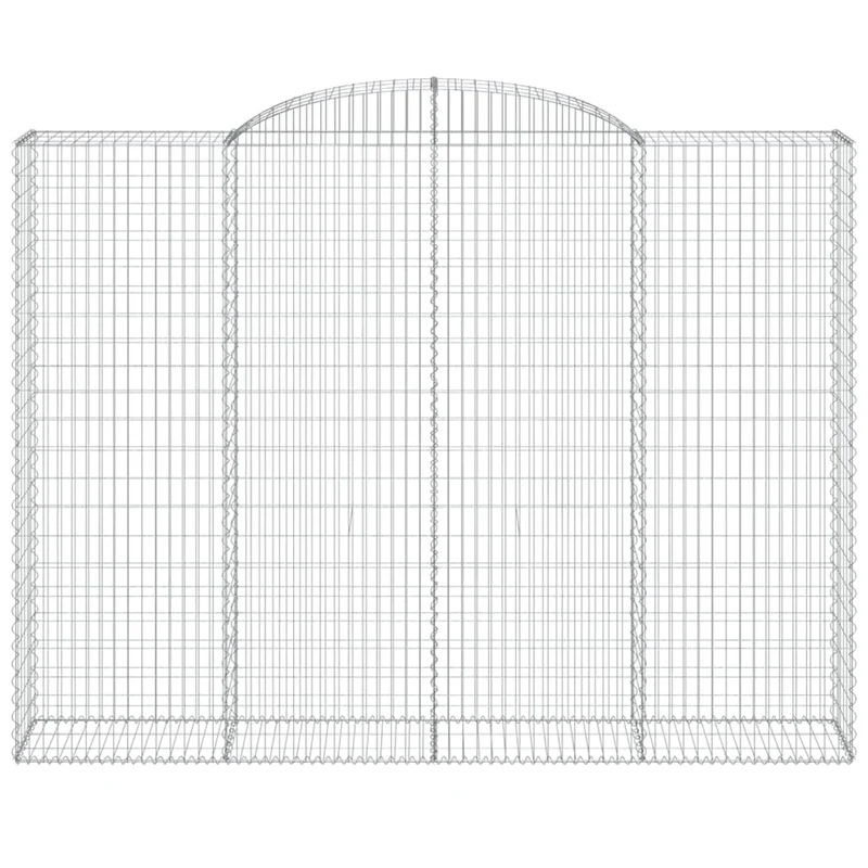 Cestas De Gaviones 13 Uds Forma De Arco Hierro 300x50x220/240cm