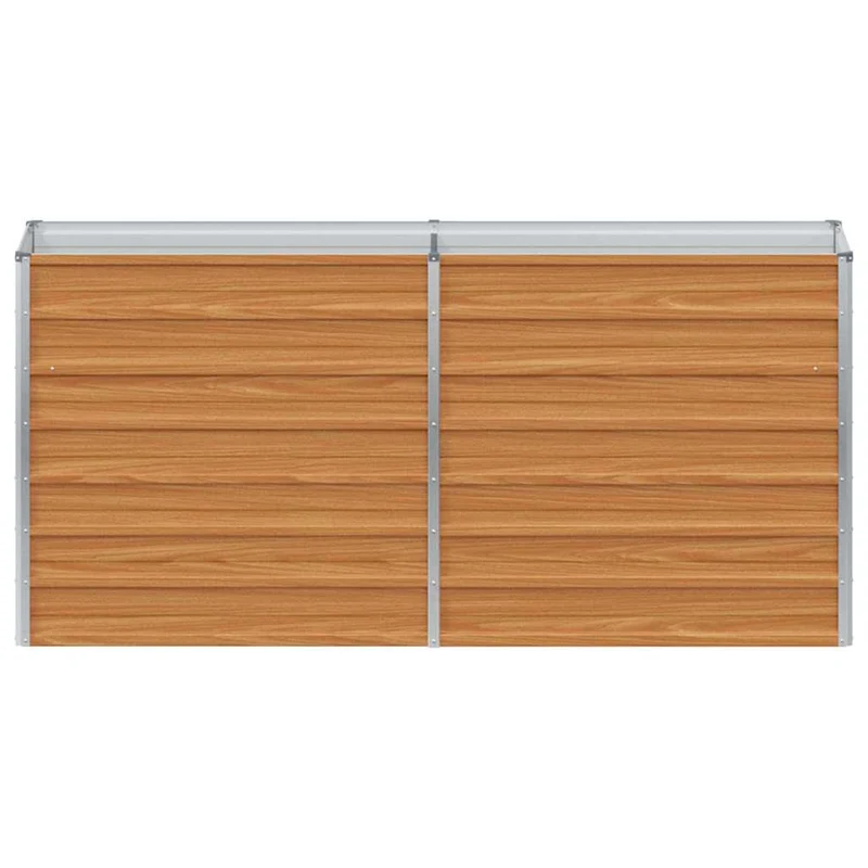 Arriate Elevado Marrón Claro 160 X 40 X 77 Cm Acero Galvanizado