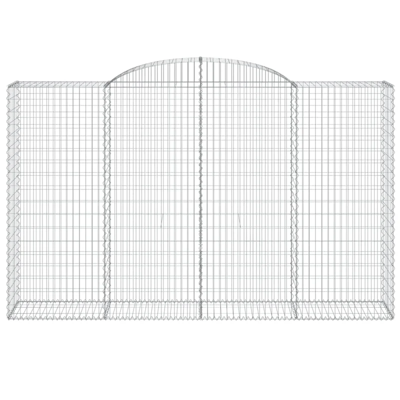 Cestas De Gaviones 8 Uds Forma De Arco Hierro 300x50x180/200 Cm