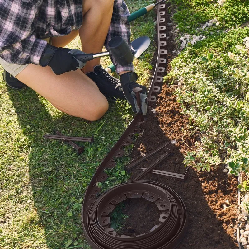 Bordillo Easy-border «l» Plástico Reciclado – Marron