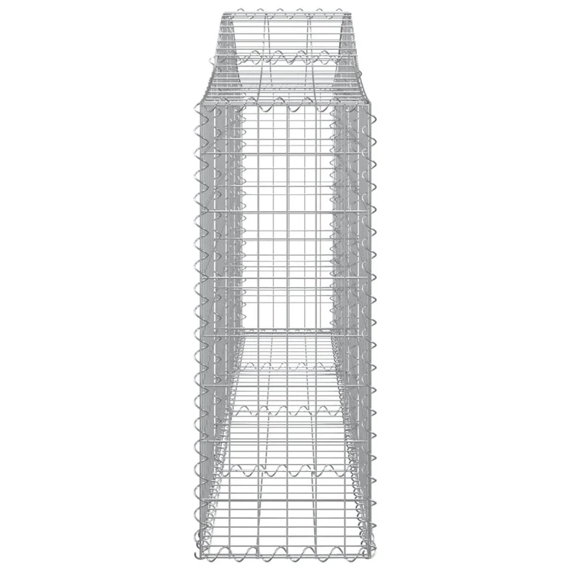 Cestas De Gaviones 20 Uds Forma De Arco Hierro 200x30x80/100 Cm
