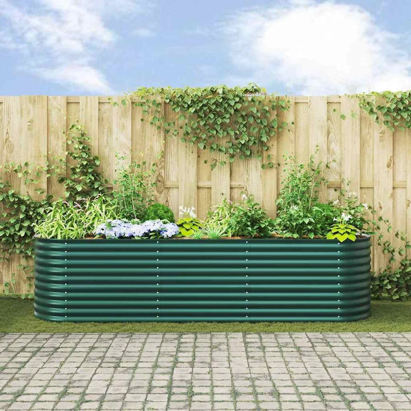 Cama Elevada Verde 320 X 80 X 81 Cm Acero