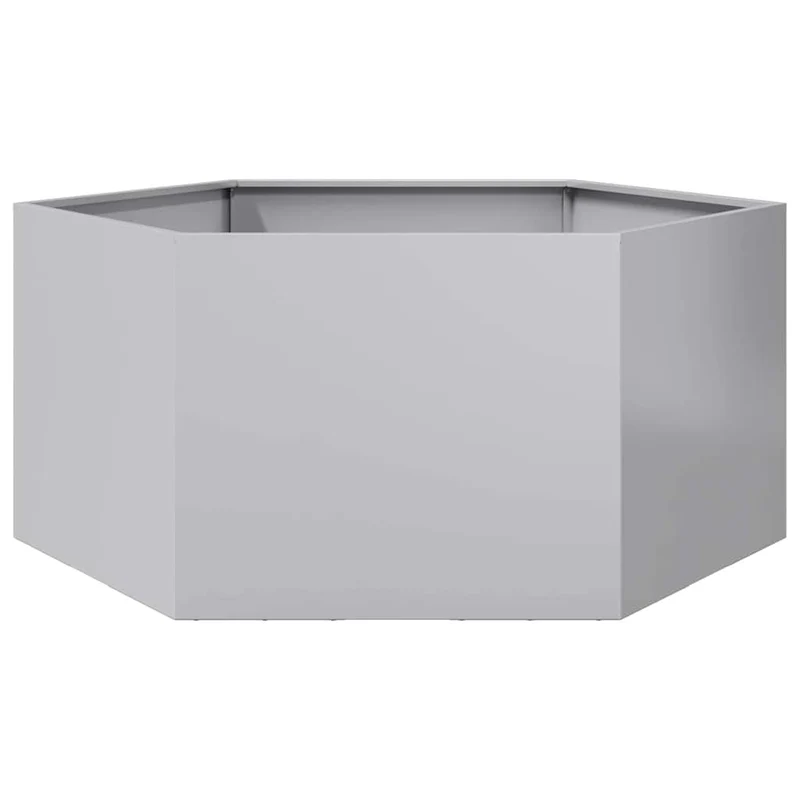 Jardinera Hexagonal Acero Galvanizado 104x90x45 Cm