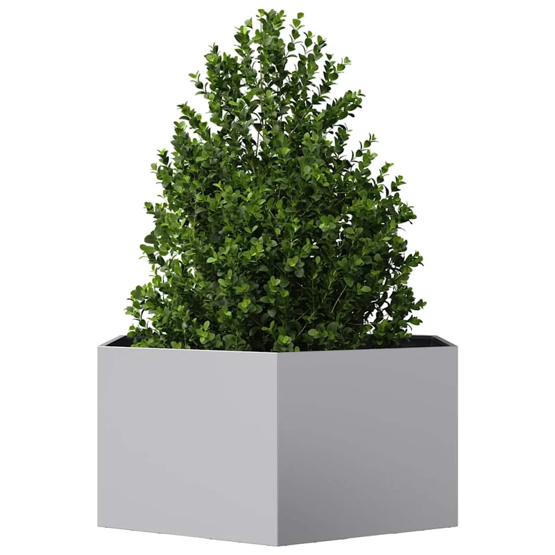Jardinera Hexagonal Acero Galvanizado 104x90x45 Cm