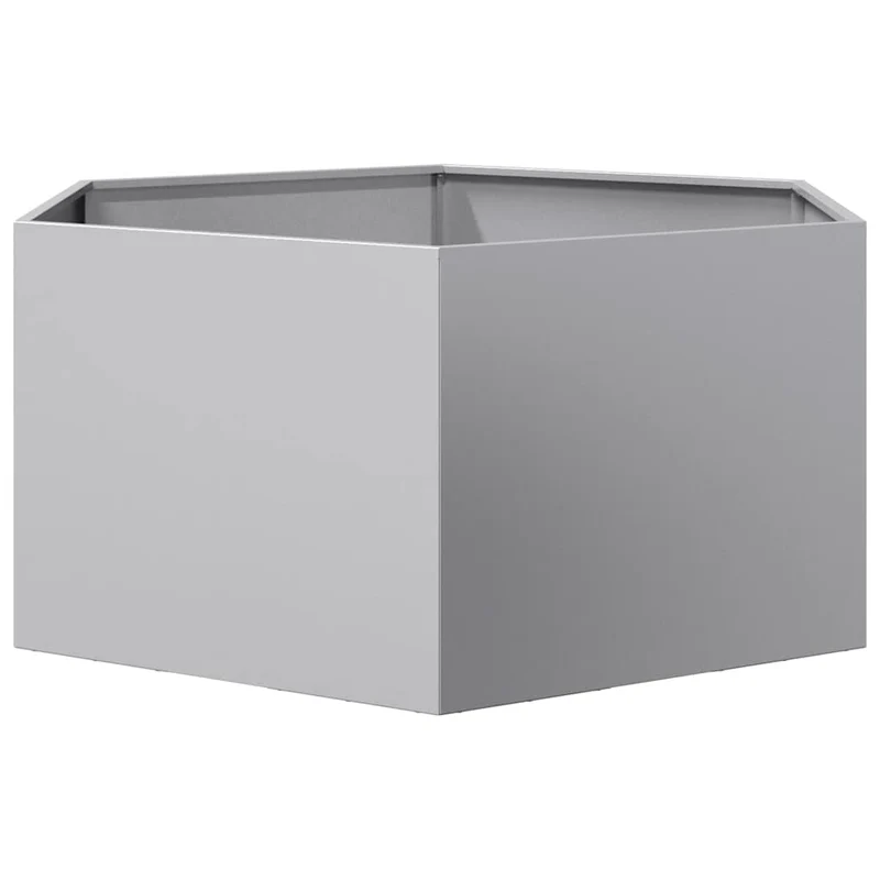 Jardinera Hexagonal Acero Galvanizado 104x90x45 Cm