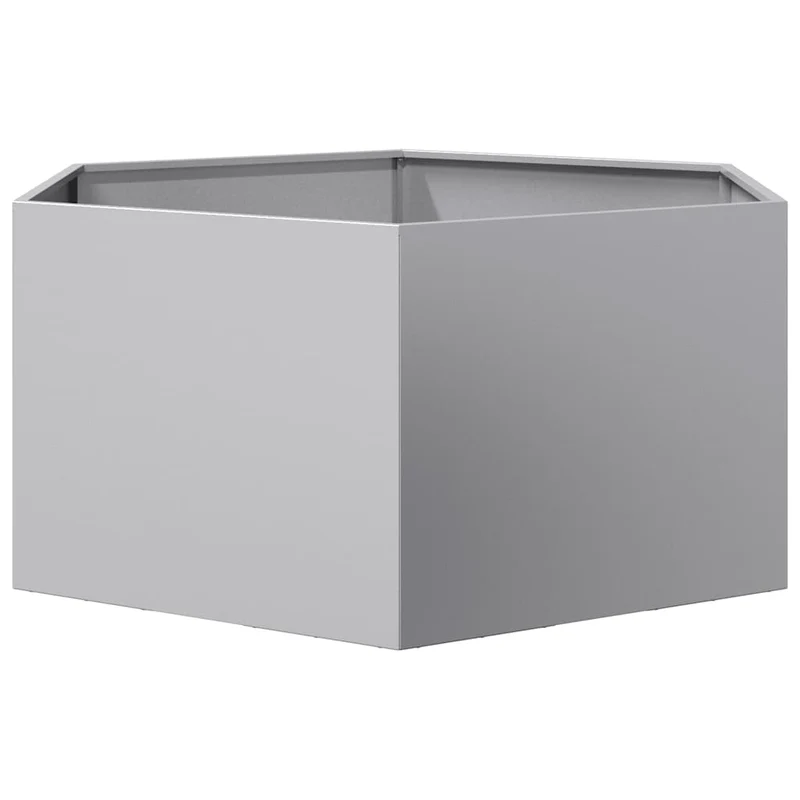 Jardinera Hexagonal Acero Galvanizado 104x90x45 Cm