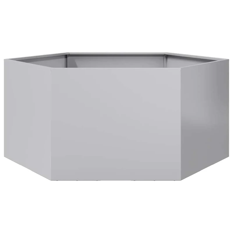 Jardinera Hexagonal Acero Galvanizado 104x90x45 Cm