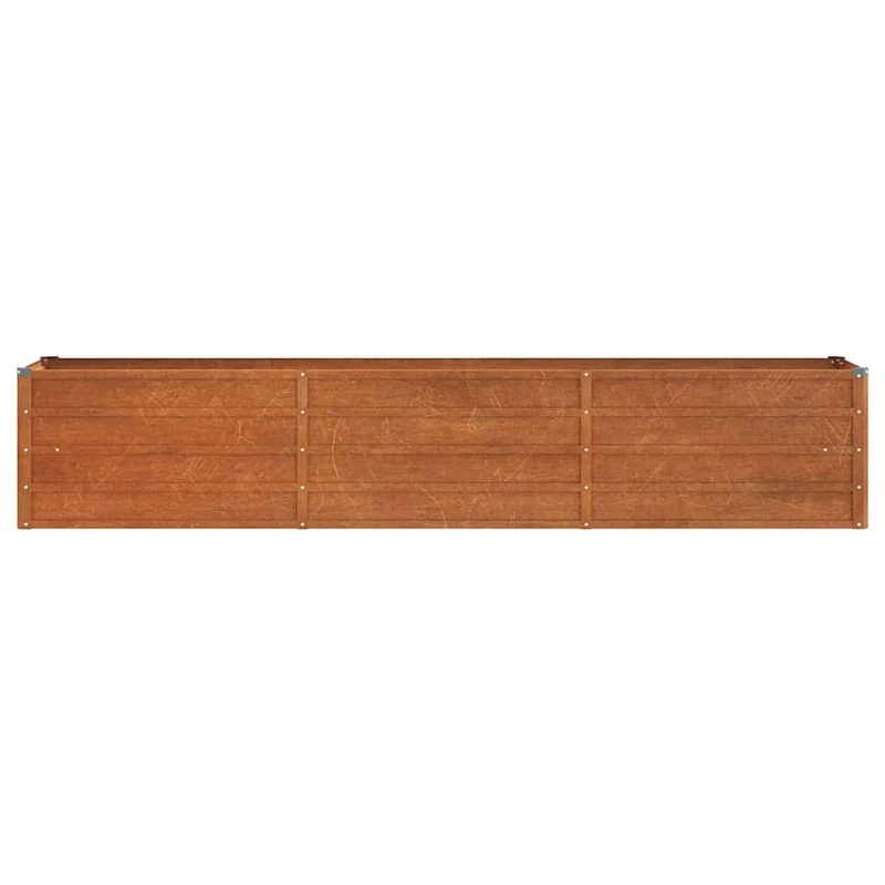Arriate Oxidado De Acero Corten 240x40x45 Cm