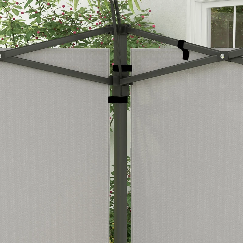 Outsunny Paredes Laterales Para Carpa 3x3 M Y 3x6 M 293x193 Cm Blanco