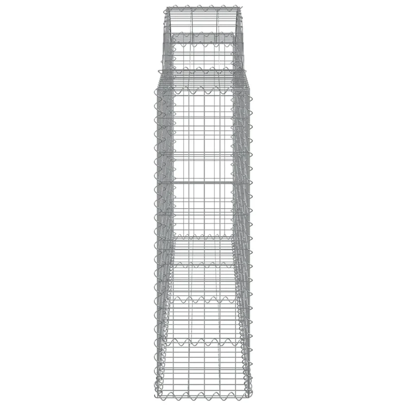 Cestas De Gaviones 12 Uds Forma Arco Hierro 200x30x100/120 Cm