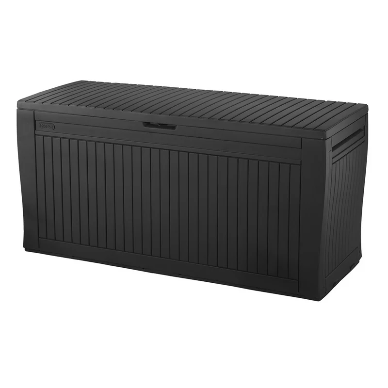 Comfy 270L Coffre de rangement, 117×45×57 cm, Graphite