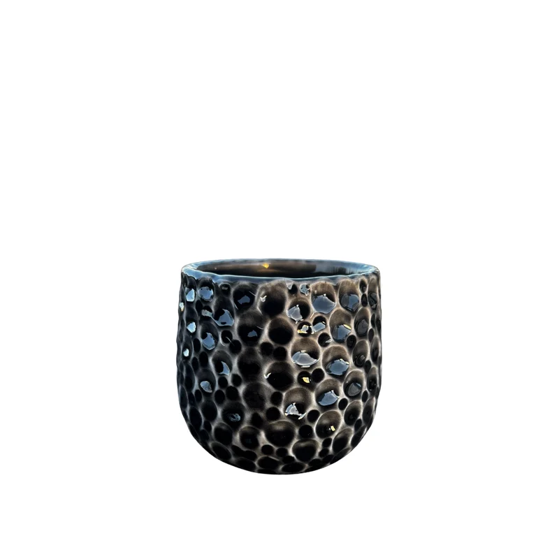 Pot PARISETTE 12x10cm gris noir