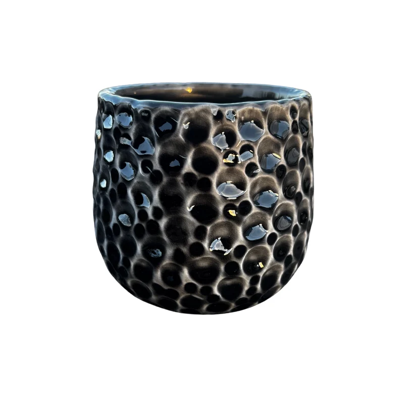 Pot PARISETTE 12x10cm gris noir