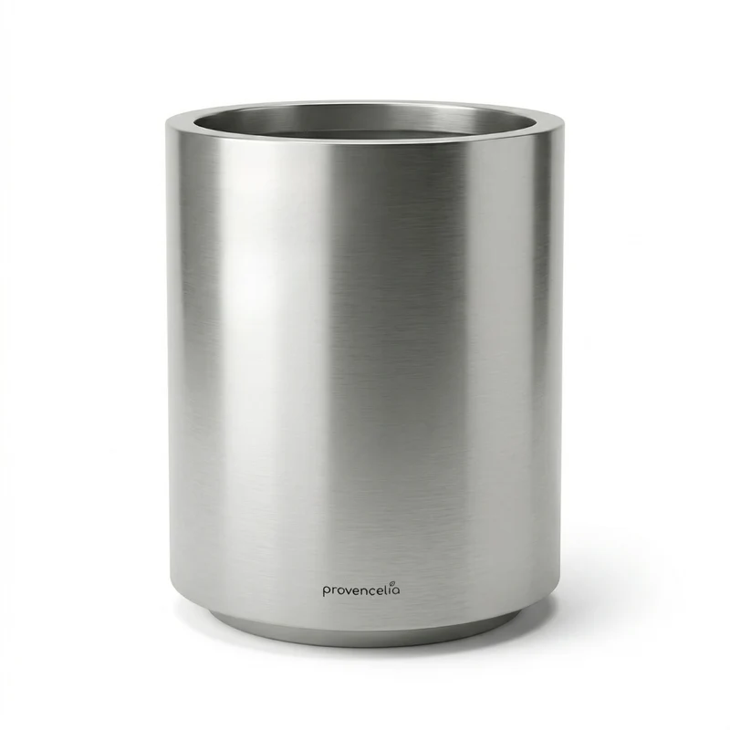 Pot METROPOLE 40x50cm inox brossé