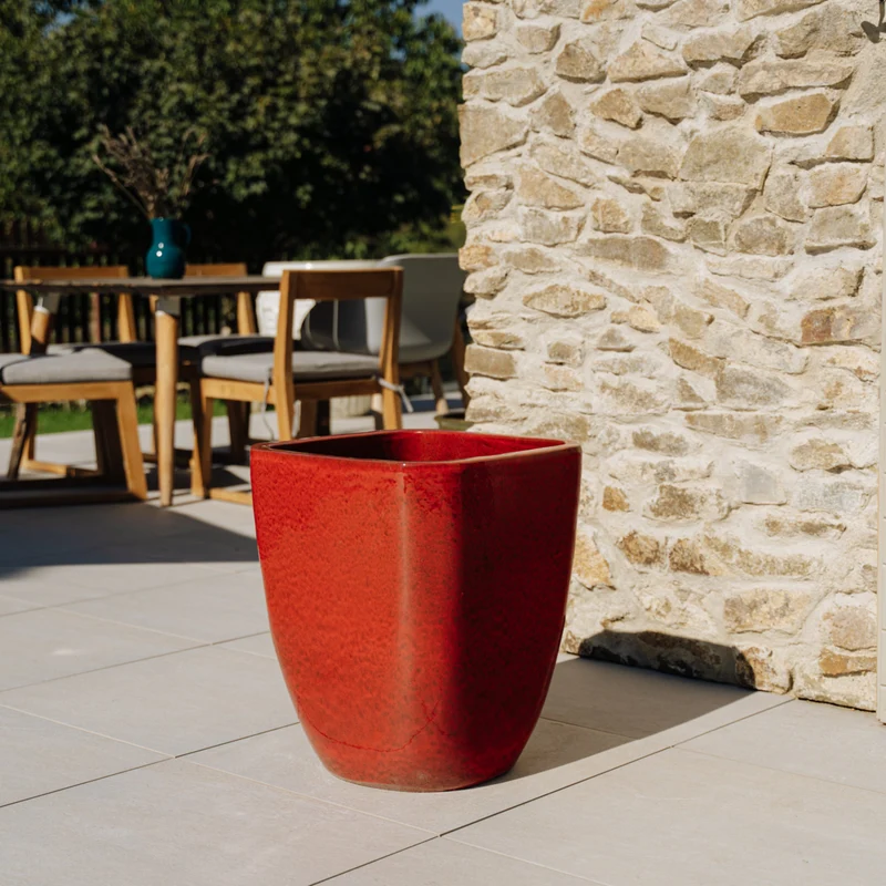 Pot VAUBAN 34x43cm rouge tropical