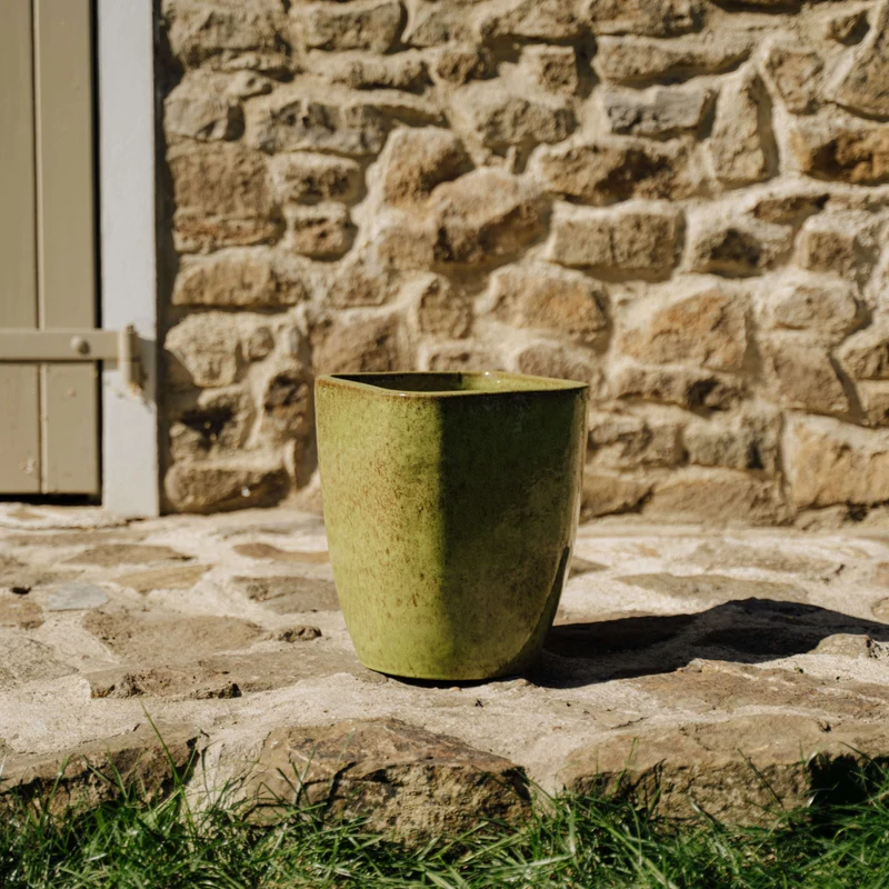 Pot VAUBAN 24x30cm vert lac