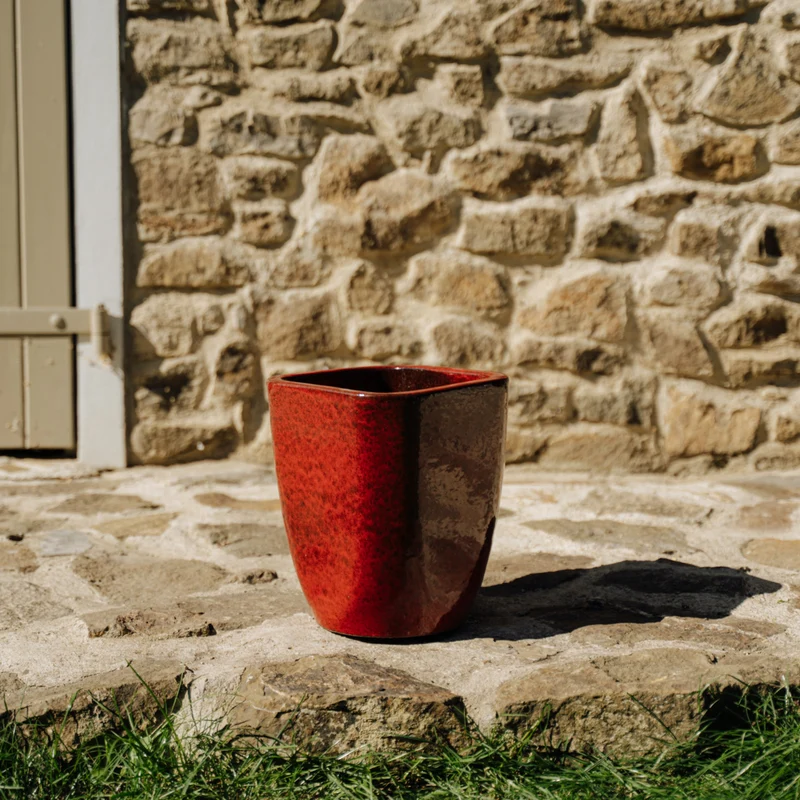 Pot VAUBAN 24x30cm rouge tropical