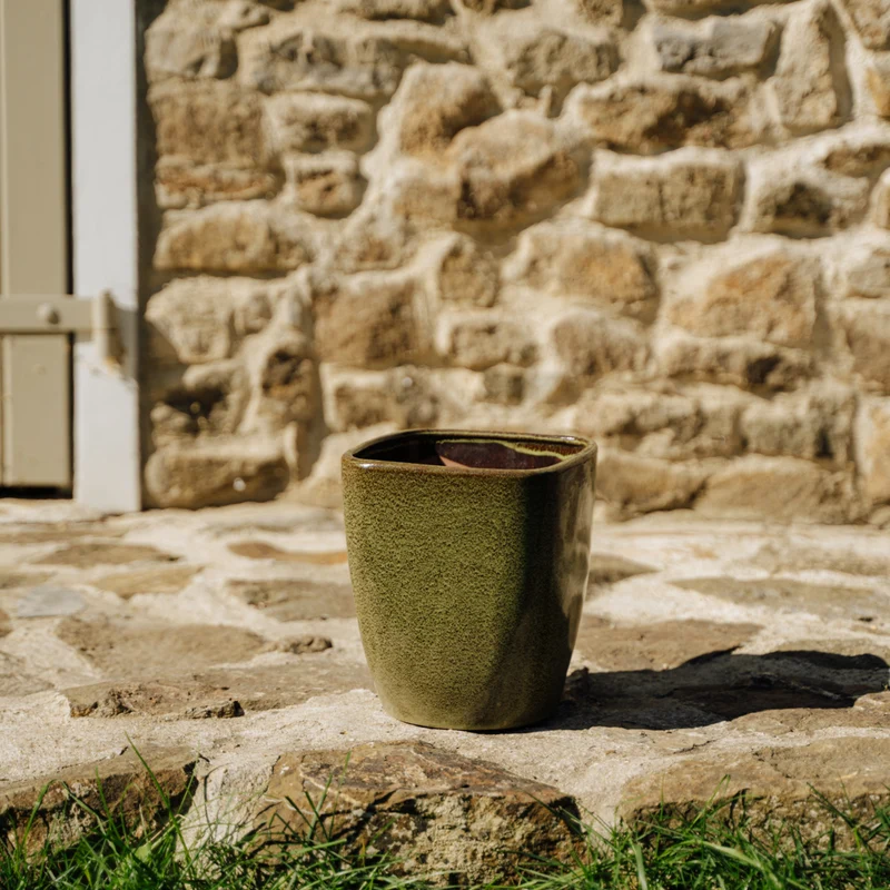 Pot VAUBAN 18x21cm vert lac