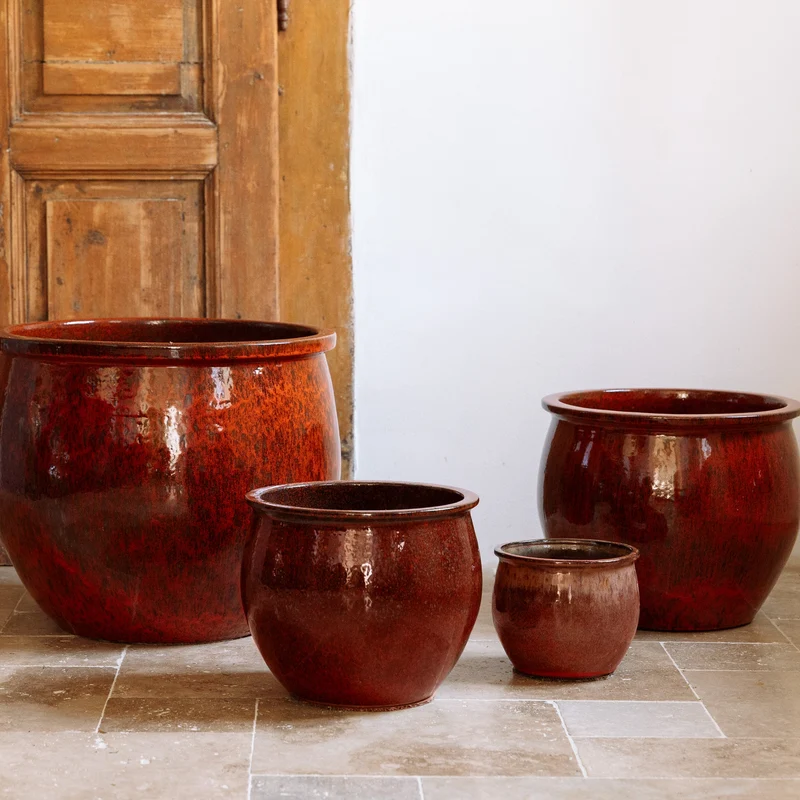 Pot NEWTON 34x28cm, rouille d'automne