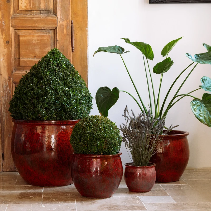Pot NEWTON 34x28cm, rouille d'automne