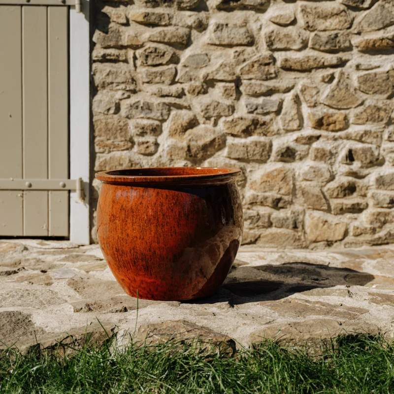 Pot NEWTON 34x28cm, rouille d'automne
