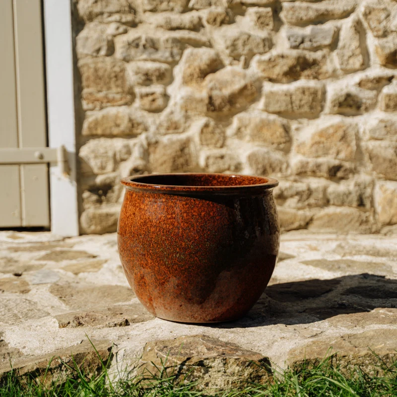 Pot NEWTON 34x28cm, rouille d'automne