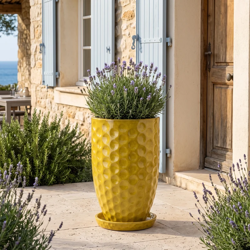 Pot MEROVEE 30x45cm, jaune