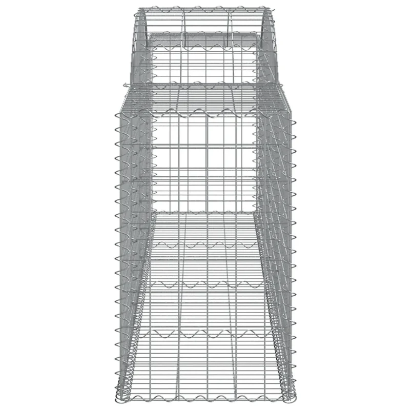 Cestas De Gaviones 25 Uds Forma De Arco Hierro 300x50x80/100 Cm